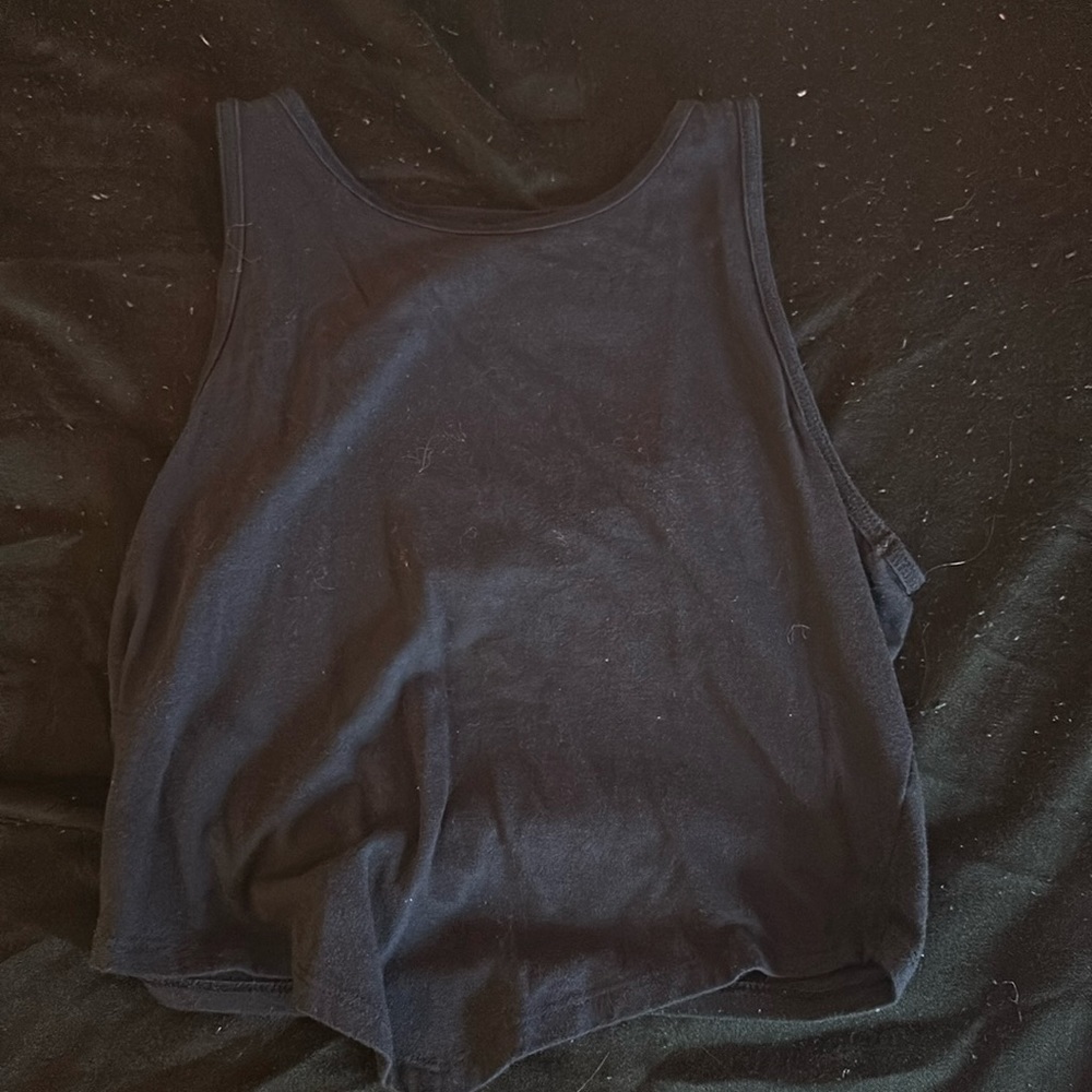 Black tank top